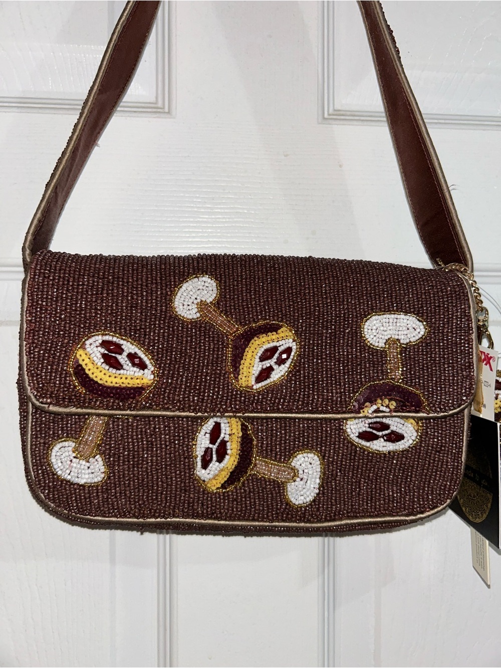 TJ Maxx beaded espresso martini purse